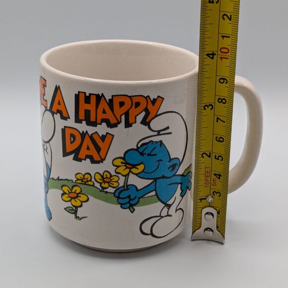 Vintage 1981 Smurf "Have a Happy Day!" Mug - Picture 7 of 7